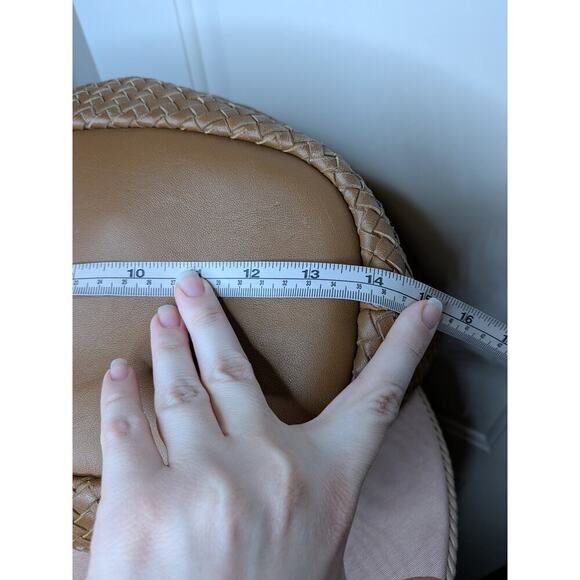 Givenchy Nightingale Braided Leather Handbag Brown Woven Authentic Bag - Picture 5 of 11